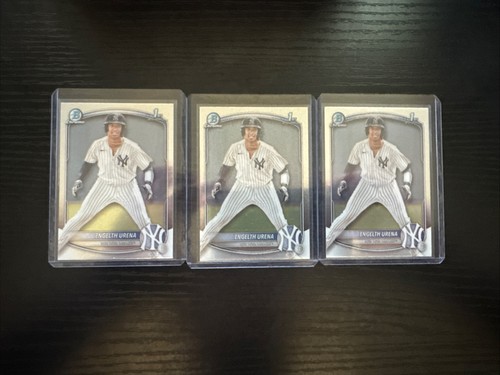 Engelth Urena - 2025 Bowman Chrome 1st New York Yankees Lot Of 3 #BCP-16