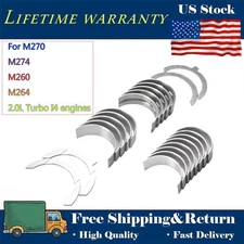 Fit For M270 M274 M260 2.0L Turbo I4 Engines New Connecting Rod And Main Bearing