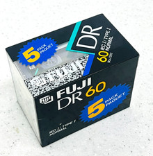 5 Pack/pcs FUJI DR 60 Type I Normal C60 Audio MC Cassette Tape's NEU/OVP! SEALED