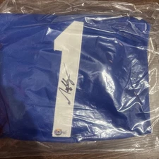 MJ Melendez Signed Kansas City Royals Jersey Royal Blue Beckett Witnessed COA 
