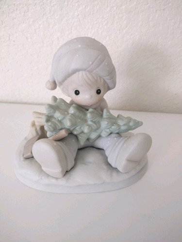 🎄 Precious Moments 522112 Don't Let the Holidays Get You Down Porcelain Figure - Picture 7 of 10