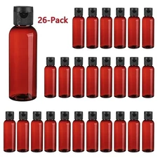 26Pcs 3oz Travel Size Bottles Empty Plastic Containers for Toiletries Refillable