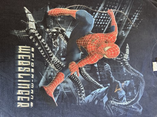 Vintage 2004 Spiderman Webslinger Youth T-shirt/ XL 14-16/ Fair Condition - Imagen 3 de 10