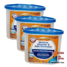 Clean Burst Moisture Absorber and Odor Eliminator Tubs, 14 oz., 3 Pack,