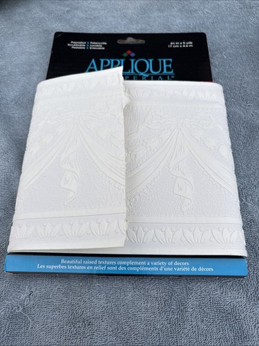 Imperial Applique Paintable Textured Wall Paper Border 5 yards Victorian - 第 9/10 張圖片