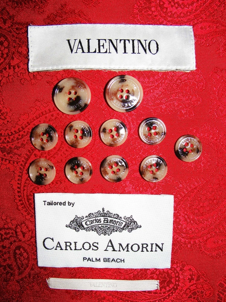 VALENTINO SIGNATURE PALM BEACH STYLE SPORTS COAT FULL BUTTON REPLACEMENT SET - Image 3 of 4