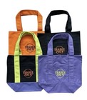 Trader Joes Mini Canvas Totes Halloween Bag Limited Edition Set 4 Trick or Treat