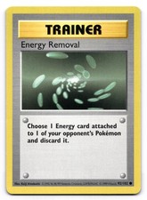 Energy Removal LP 92/102 Shadowless Base Set Pokemon TCG Regular