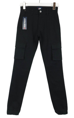 Denim Project Cargo Pant Hose Damen (US) 28 Schwarz Viele Taschen Zip Fly