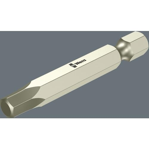 Wera Series 4 3840/4 Stainless Bit, Hexagon 4mm, 1/4" Drive - Picture 7 of 8