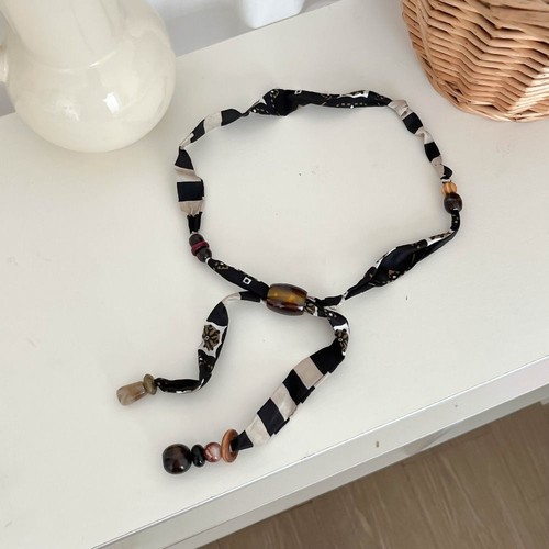 Clavicle Chain Wood Bead Necklace Multicolor Bohemian Choker  Decoration - Picture 7 of 12