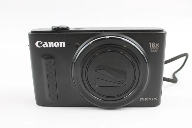 01 Canon Powershot SX610 HS Digital Compact Camera Working w/ Canon 18x IS Zoom
