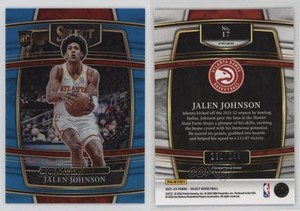 2021 Panini Select Concourse Light Blue Prizm /299 Jalen Johnson #17 Rookie RC