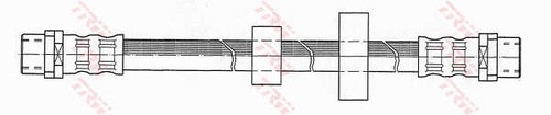 BRAKE HOSE LINE PIPE FRONT RIGHT LEFT PHA343 TRW NEW OE REPLACEMENT - Picture 2 of 6