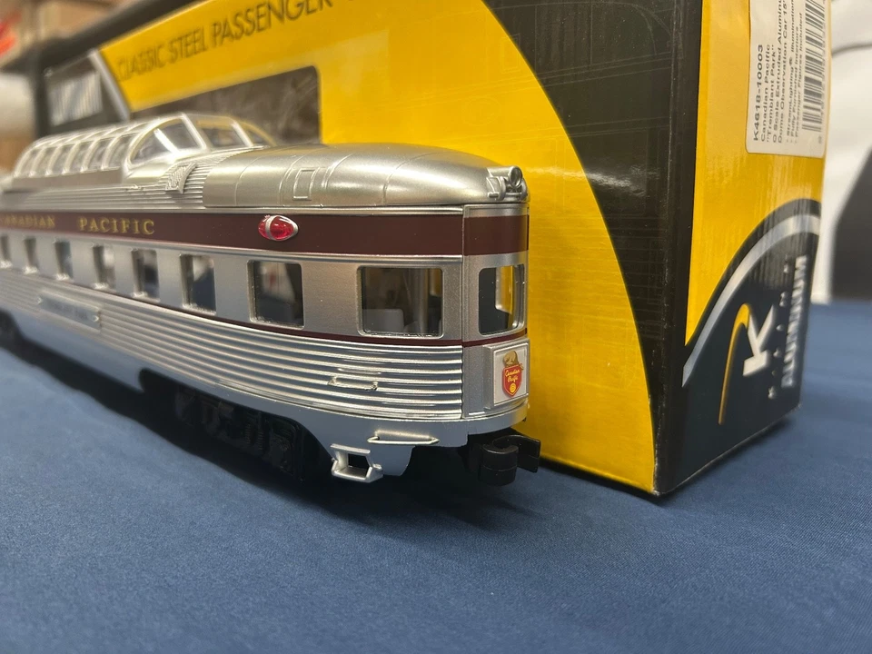 Пассажирский вагон для наблюдения K-line алюминиевый Canadian Pacific 15 футов купол K4618-10003 - Изображение 3 из 4