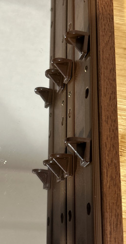 Wand Glas Spiegel Vitrine Holz Kuriositätenschrank Schnickschnack Schattenkasten Regale - Bild 9 von 10