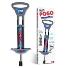 Black Silver Pogo Stick 89cm Kids Outdoor Bounce Toy Ages 5