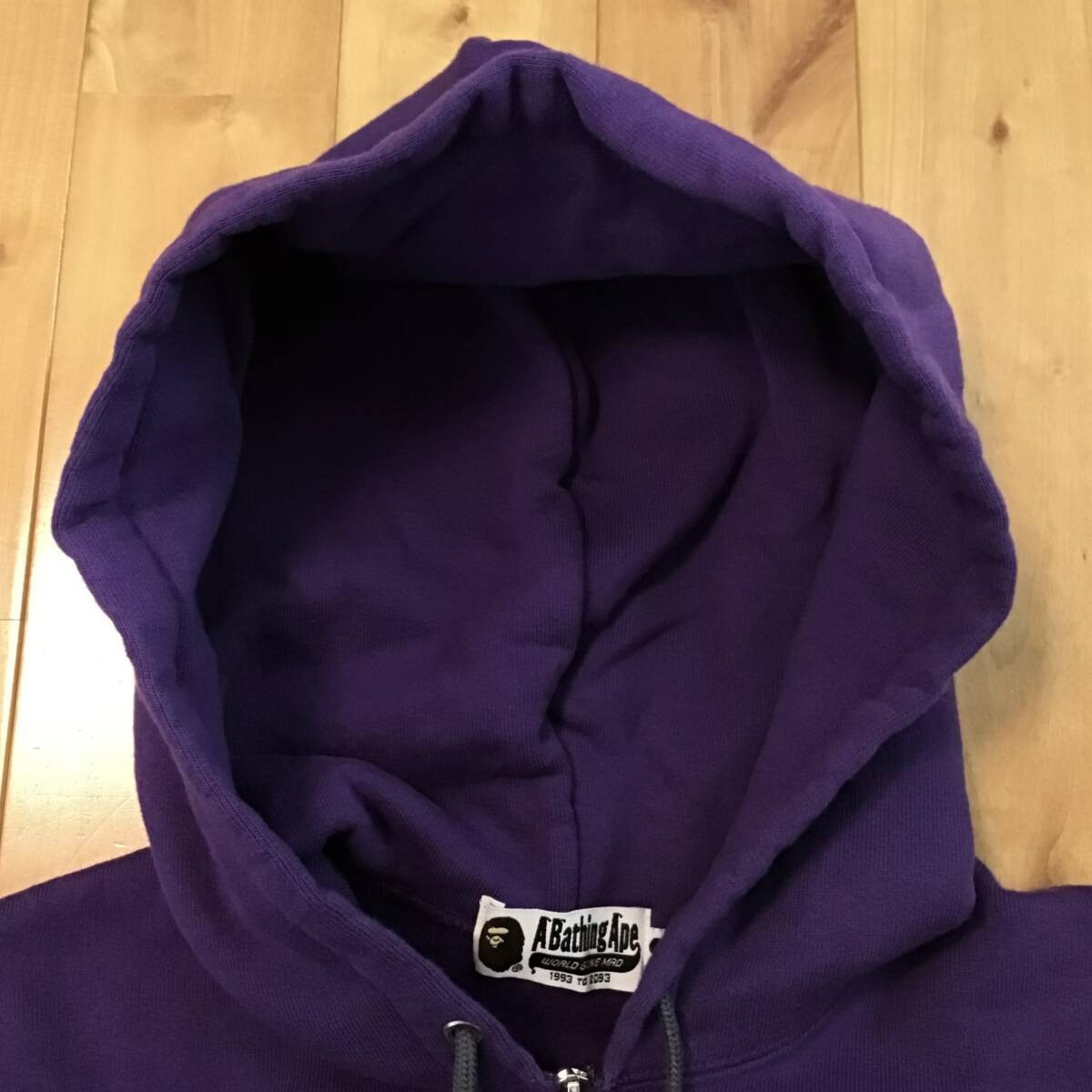 BAPE College logo zip up hoodie a bathing ape NIGO Size M | eBay