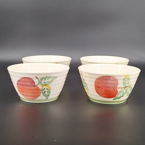 Lote de 4 cuencos de sopa de manzana pera artes culinarias colección de estudio juego de platos de frutas - Imagen 2 de 11