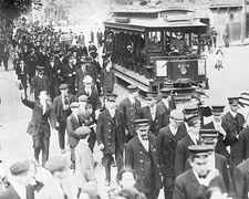 BOSTON TROLLEY STRIKE EARLY 1900S PHOTOGRAPH PHOTO PRINT