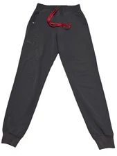 Figs Womens Zamora Jogger Scrub Pant Gray Size XS  Pockets Drawstring W20SW2028