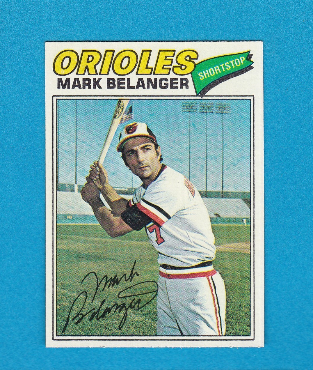 1977 TOPPS BASEBALL SET BREAK 135 MARK BELANGER ORIOLES NM/MT
