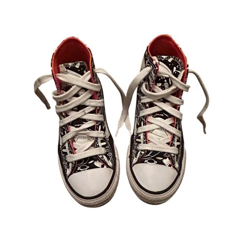 Converse Chuck Taylor All Star White Black Shoes Sneakers Unisex Kids Size 13