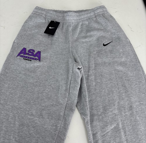 Men's Nike Standard Fit Open Hem Fleece Lined Sweatpants ASA Tennis Emblem NEW - Picture 2 of 9