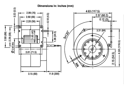 Soplador 120 Vac EBM G2S085-AA19-15 Ameritron Command G2S085-AA19-15 Nuevo - Imagen 8 de 8