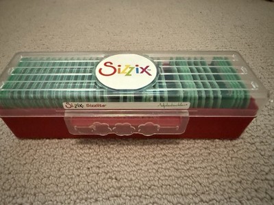 Sizzix Sizzlits Alphabet Set 35 Dies in case   Scripty  Alphabuckles  & Numbers