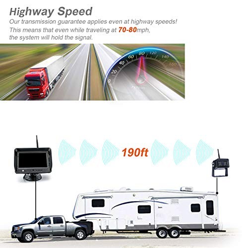 Digital Wireless Backup Camera System, No Interference, IP69k Waterproof - Picture 4 of 8