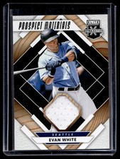 2019 Panini Elite Prospect Materials Black Evan White Seattle Mariners
