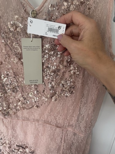 Next pink Lace Sequin Dress - Picture 2 of 5