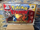 Pokemon Stadium N64 Factory Sealed New In Box Nintendo RARE +Custom Display Case
