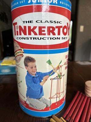 2001 Hasbro Classic Tinker Toy Construction Junior Builder Set Creative Toy