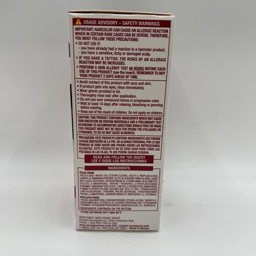 L'Oreal Excellence Creme Hair Color #5RB Medium Reddish Brown 4 Pack - Picture 3 of 5