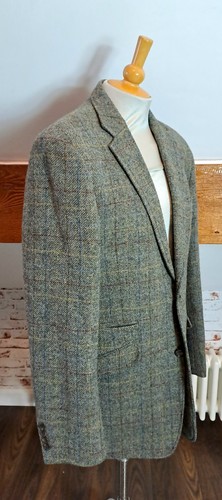 William Hunt Blazer Wool Grey Tweed By Moon England Size 44 Very good Condition - Picture 3 of 12