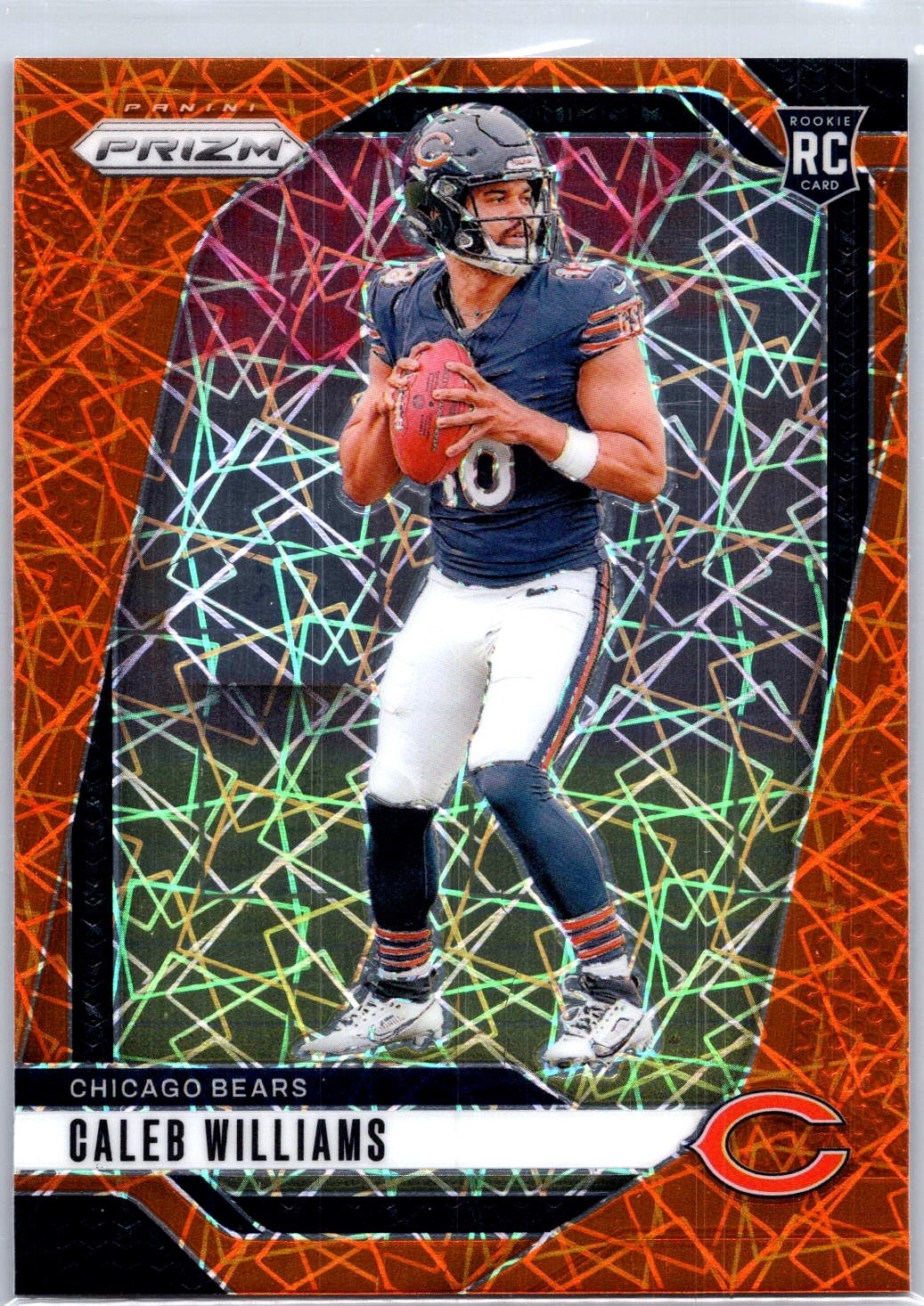 2024 Panini Prizm Caleb Williams #301 Lazer Prizm (RC) Rookie Chicago Bears