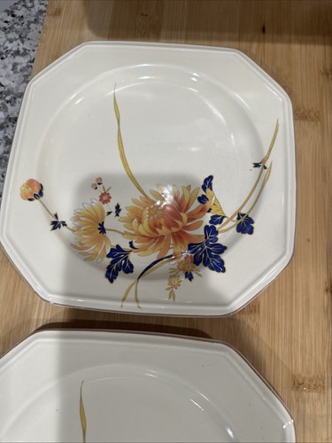 VTG 6 Mikasa China Continental Ivory Majestic F4005 8 1/4" Octagon Salad Plates* - Picture 7 of 18
