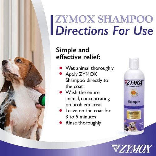 Champú ZYMOX para perros y gatos, 12 oz - Imagen 5 de 7