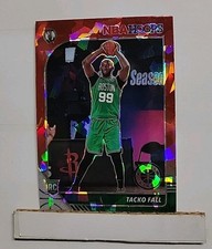 2019-20 NBA Hoops Premium Stock Tacko Fall #240 Red Cracked Ice Prizm Rookie I1