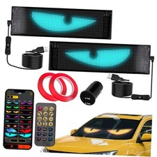 2-Pack Devil Eyes LED Display for Car Windshield, 14" 4.3" 2P 14 4.3