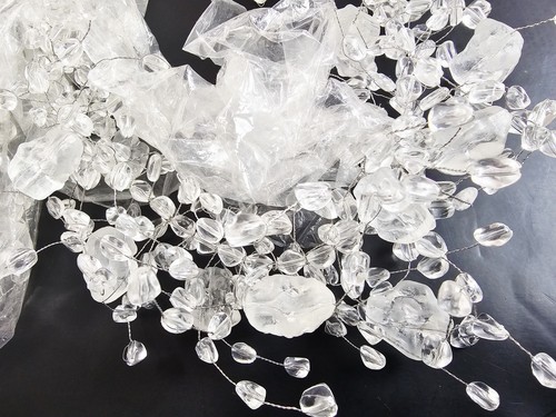 Nordstrom Rock Candy Holiday Party Garland Unlighted 60" Clear Indoor Vtg w/ Box - Picture 3 of 10
