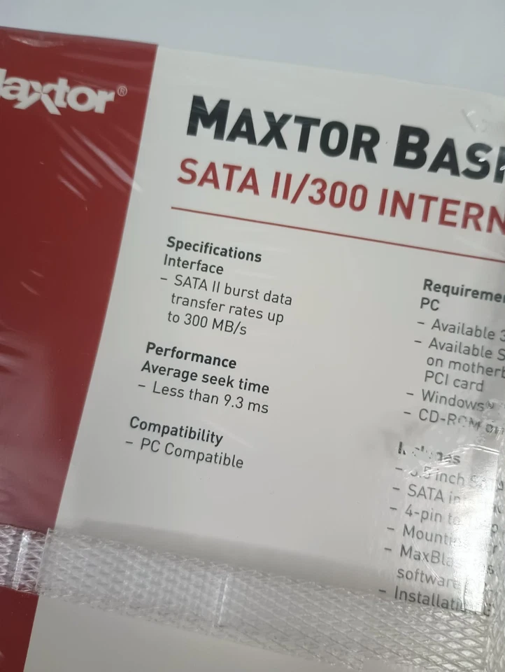 Maxtor Basics 160GB SATA II/300 Internal Hard Drive Kit New - Image 4 of 4