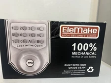 Elemake High Security Locks AX-MKD001 100% Mechanical Deadbolt  SS 304 STEEL