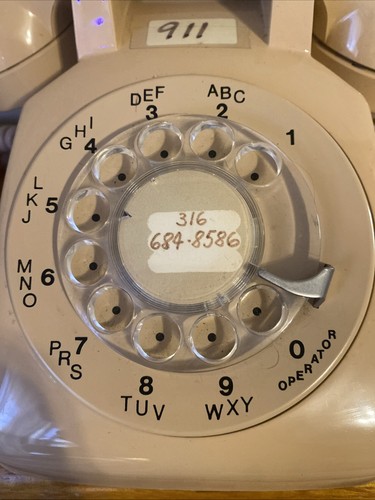 Telefono Rotante Vintage Northern Telecom Made In Canada Beige - Foto 2 di 5