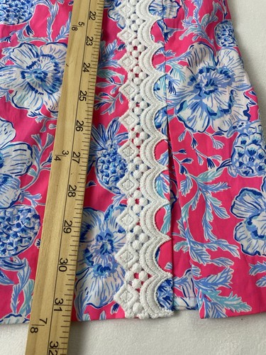 Lilly Pulitzer Ginge Shift Romper Dress Roxie Pink Wave in Sea Women’s Size 2 - Picture 13 of 13