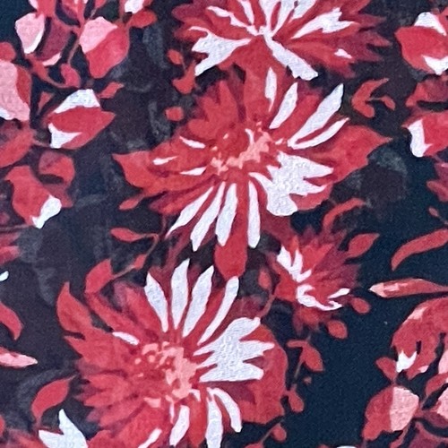 Forever 21 Top Womens Med Blouse Fairy Black Sheer Red Pink Floral Long Sleeve - Picture 14 of 17