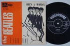 BEATLES I Feel Fine / She's A Woman BLACK LABELS *mega rare* Norway 45 norwegian
