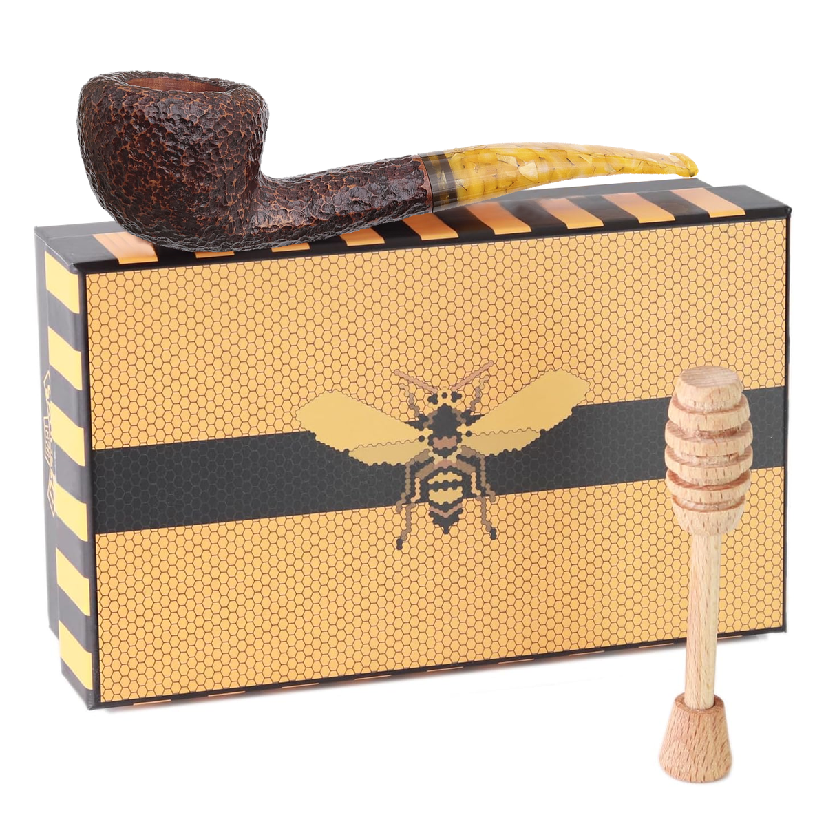 honey pipe tobacco Savinelli Miele Rusticated 316 KS Honey Finish Briar Tobacco Pipe, 6mm Filter honey pipe tobacco Savinelli Miele Rusticated 316 KS Honey Finish Briar Tobacco Pipe, 6mm Filter